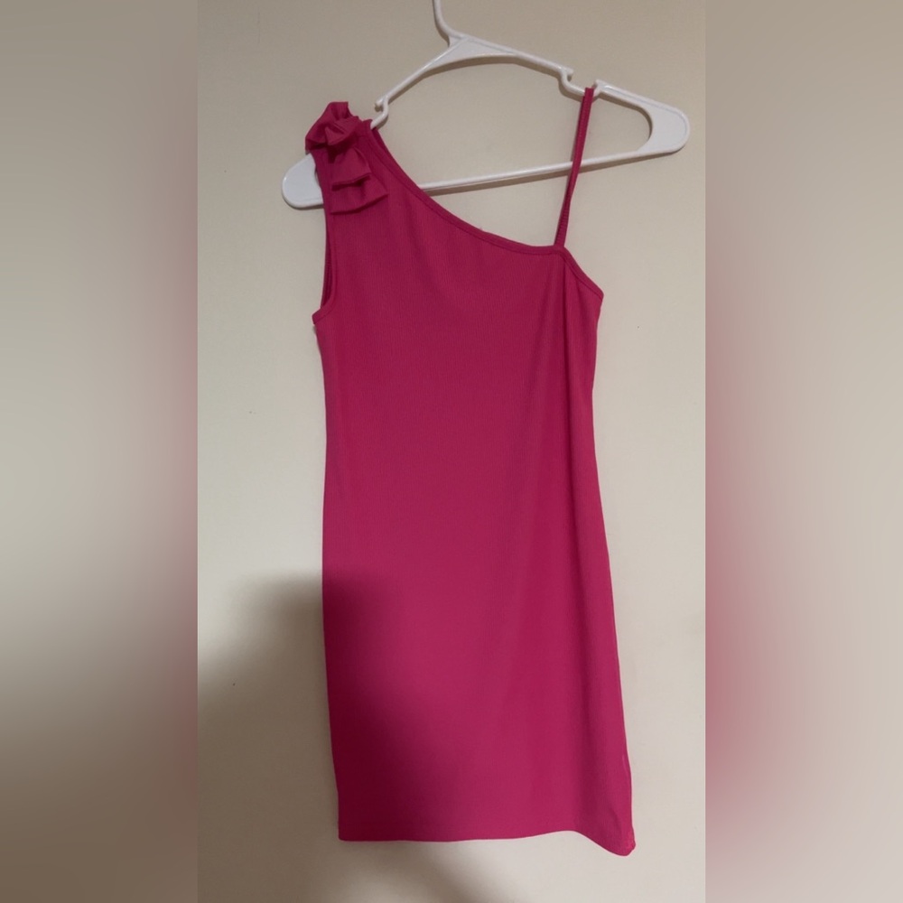 110.SHEIN pink 1.5 strap Girly dress
